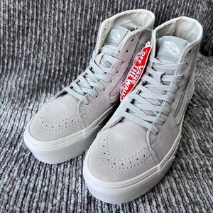 NEW SOFT SUEDE SK8-HI TAPERED STACKFORM SHOE - Sz 7.5 W / 6M - COLOR - DAWN BLUE